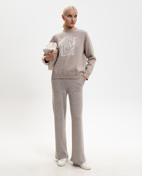 Max Mara Beige PIETRA wool and cashmere pants SMMPIETRA
