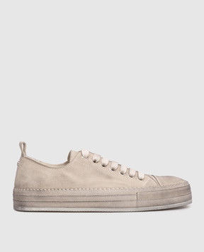 Ann Demeulemeester Beige suede Nono sneakers B0012588LT147