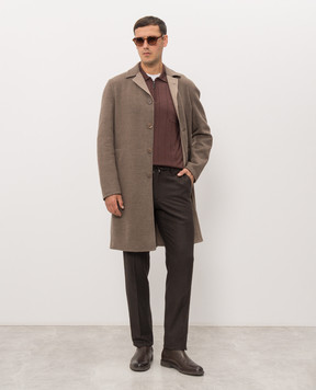 Stefano Ricci Brown wool pants M1T80A0003W610