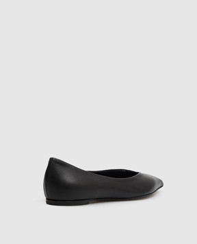 AGL Fergy black leather ballet flats FERGY