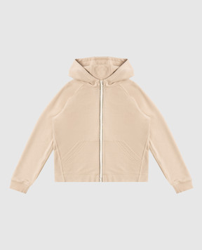 Brunello Cucinelli Children's beige sports jacket with monil chain BN05NE296C