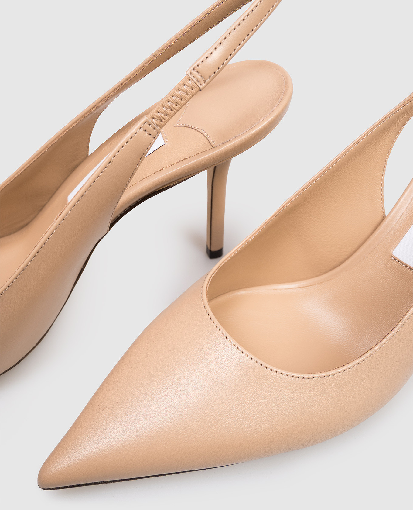 Beige leather slingbacks Love Jimmy Choo 5