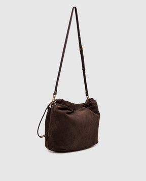 Gianni Chiarini Brown suede bag Morgana BS12260CMPL