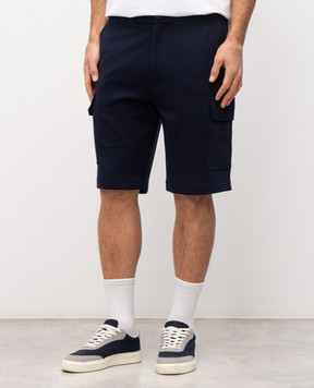 Brunello Cucinelli Blue cargo shorts MM8313222G