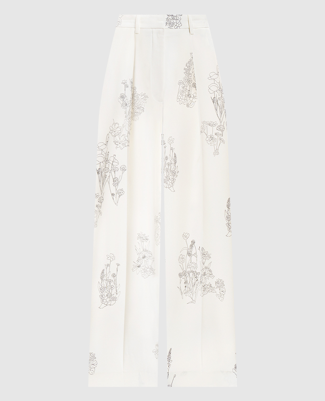 

White floral print pants Victoria Beckham