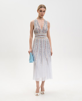 Missoni White midi dress with lurex DS26SG13BK01GZ