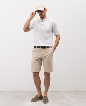 Peserico Beige shorts with logo R54799T2300800
