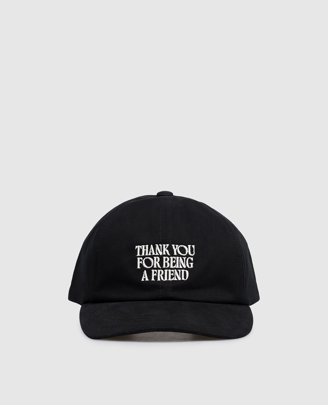 

Black cap with embroidered inscription Ami Paris