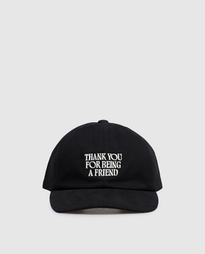 Ami Paris Black cap with embroidered inscription UCP283AW0041w