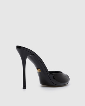 Dolce&Gabbana Keira black patent leather mules CR2011A1471