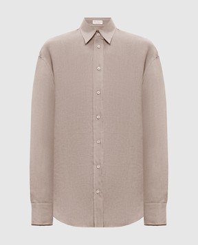 Brunello Cucinelli Beige linen shirt MA698MQ906