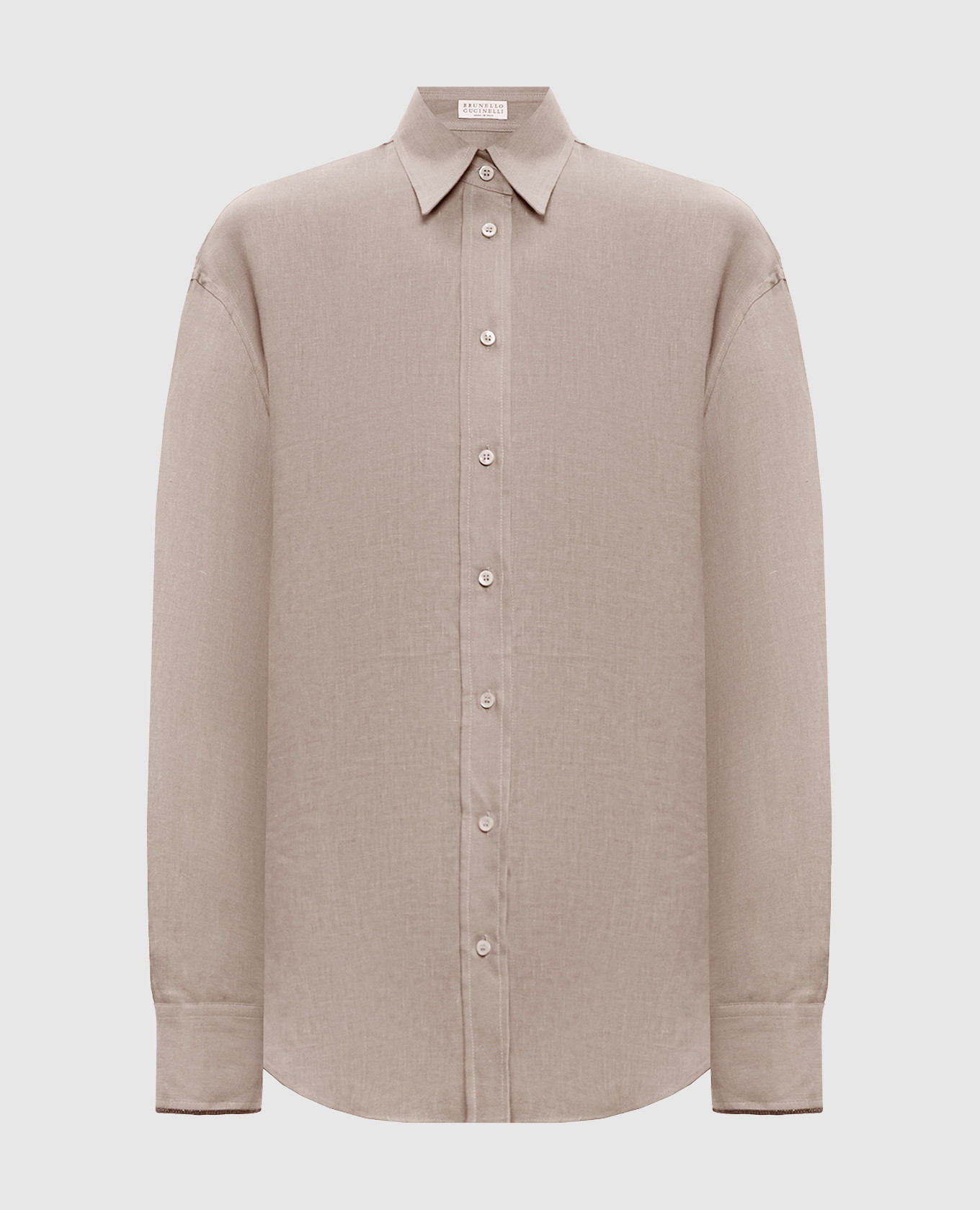 Beige linen shirt