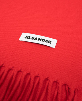 Jil Sander Red wool scarf J02TE0115J40376