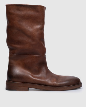 Marsell Brown leather Tubetto boots MW8760P027