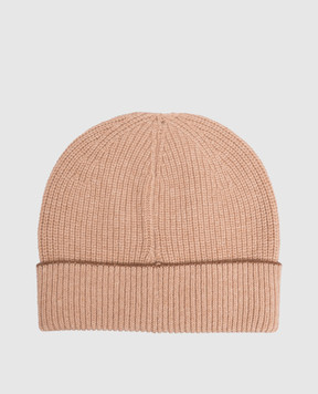 Canali Beige wool and cashmere hat MK02552B0043