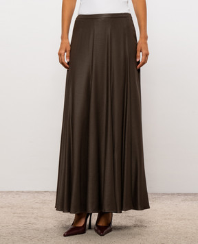 Peserico Brown midi skirt P0576502776