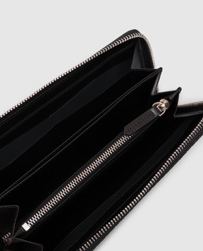 Serapian Black leather wallet SRSTSMSL736919AB06