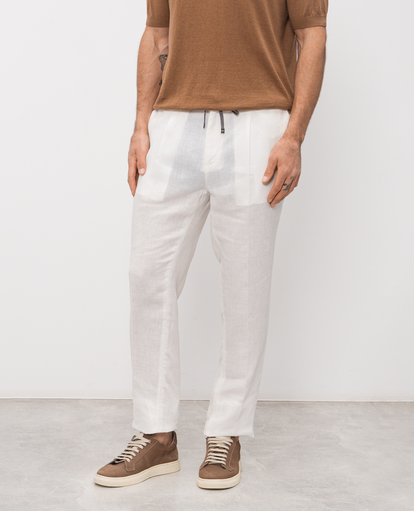 White linen pants Cashmere&Whiskey 3