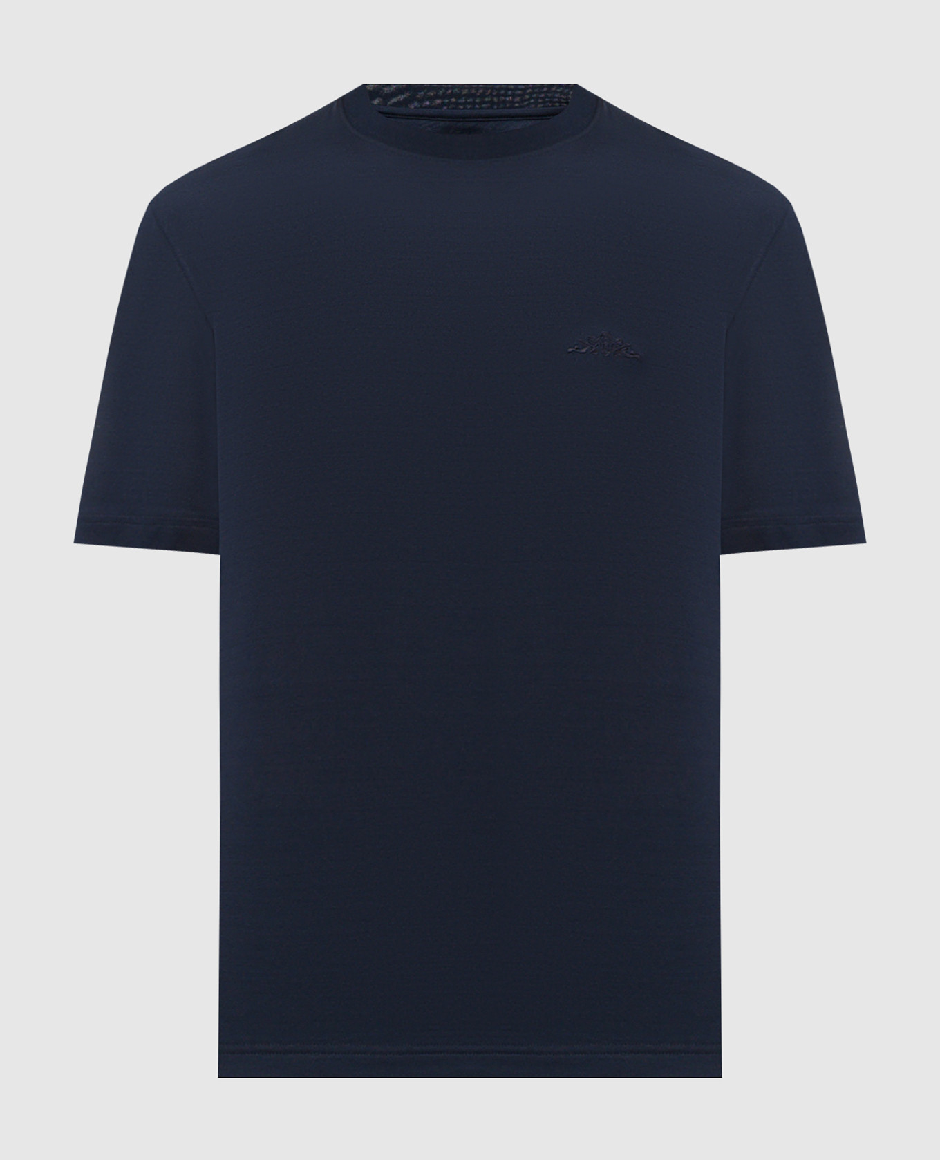 Blue T-shirt with embroidery