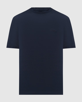 Castangia dal 1850 Blue T-shirt with embroidery DMTSDM51S26