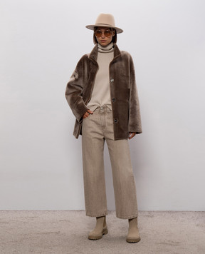 Brunello Cucinelli Beige cashmere turtleneck M12501703
