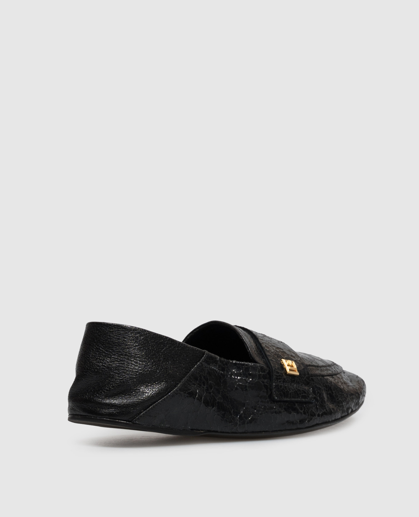 Black leather loafers with monogram Balmain 3