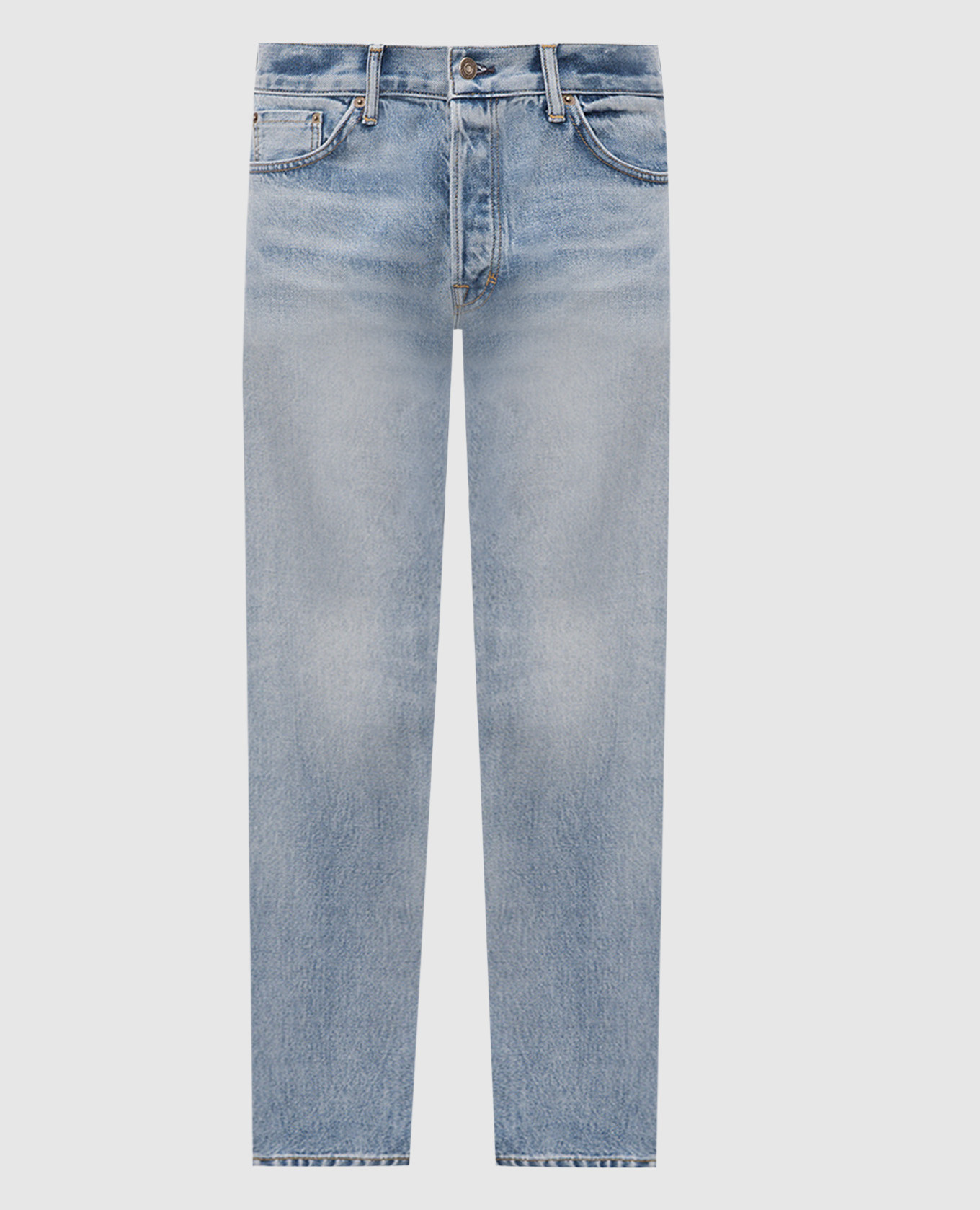Blue jeans with logo patch Tom Ford