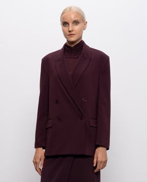 Twinset Burgundy double-breasted jacket 262TF2010