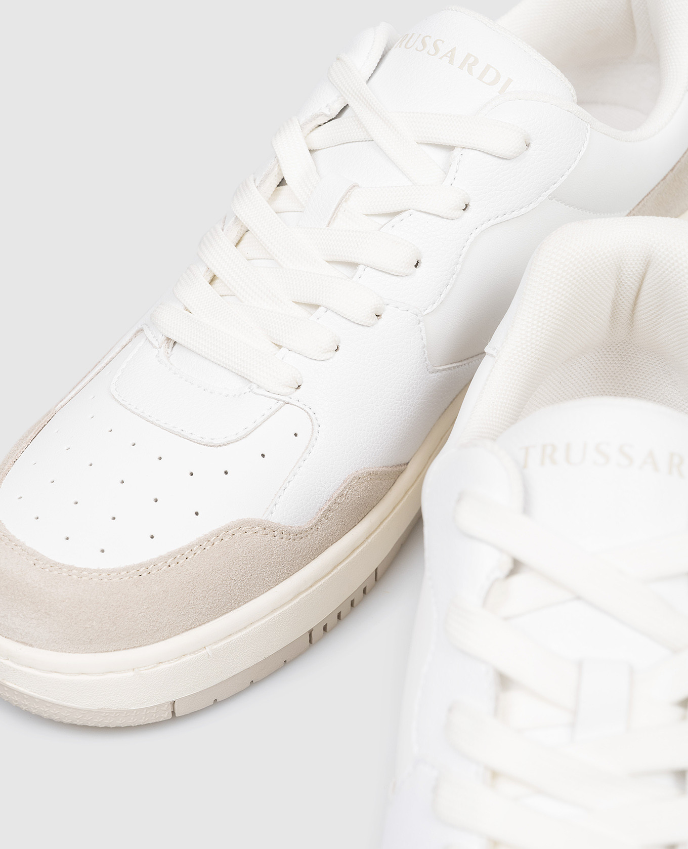 

Greyhound white leather sneakers Trussardi