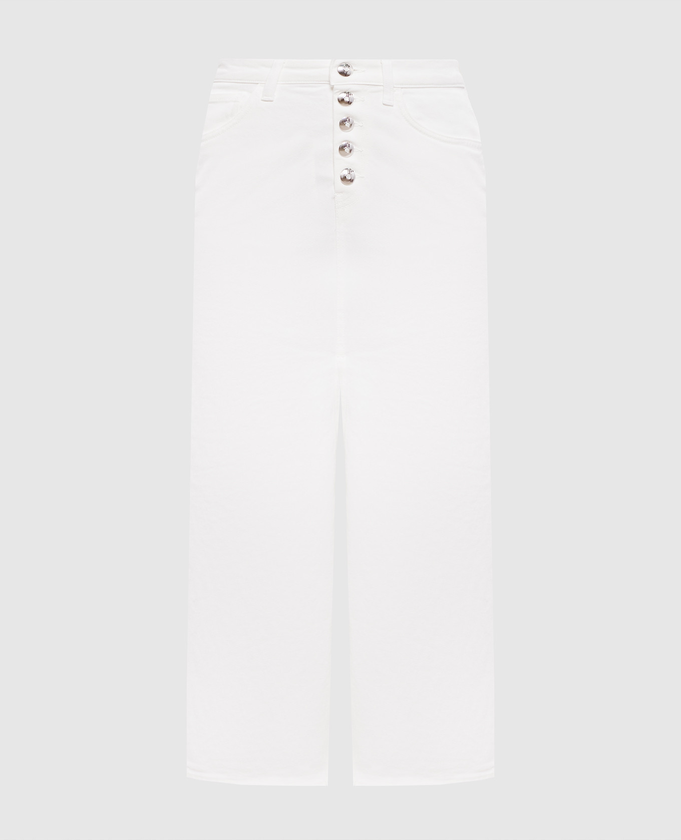 

White denim midi skirt Dondup