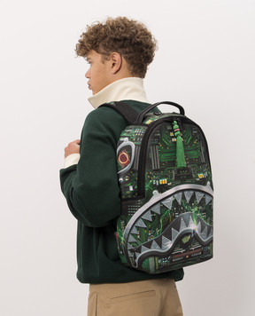 Sprayground Children's green backpack AI AFRICAN INTELLIGENCE REWIRED & INSPIRED 910B8741NSZ