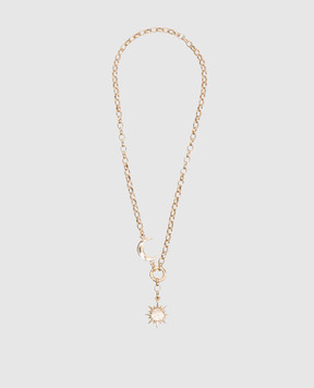 Oceanus Soluna Cosmic gold chain with pendants SOLUNACOSMIC