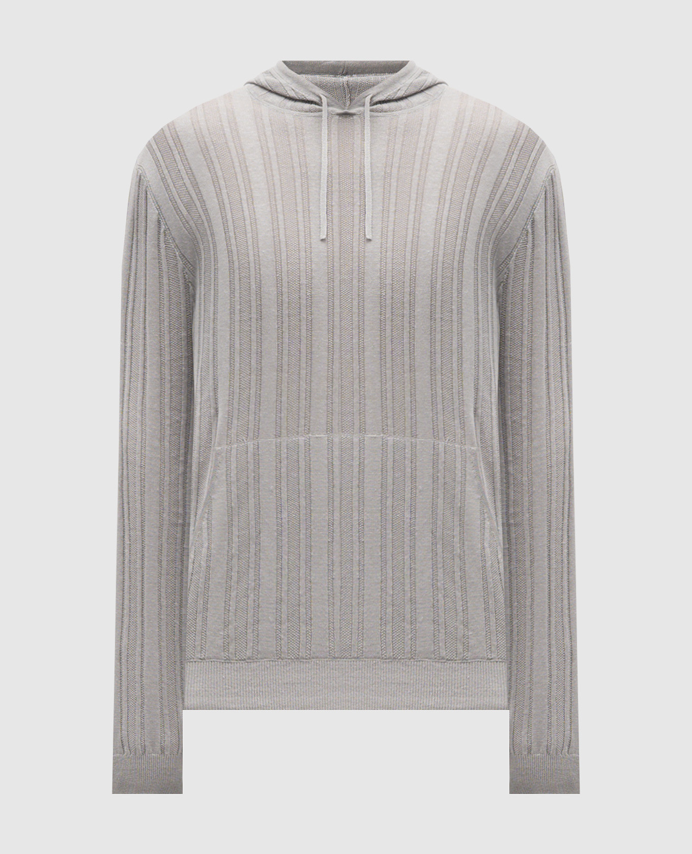 

Gray hoodie with linen Brett Johnson, Grey