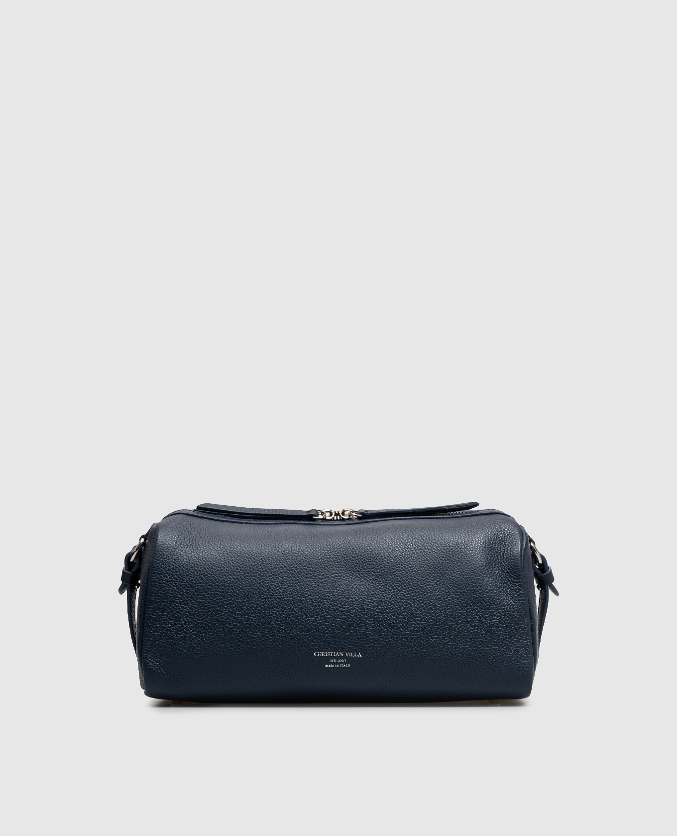 Blue leather bag