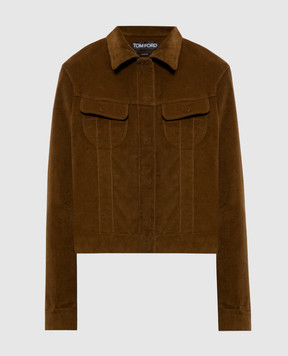 Tom Ford Brown velvet jacket GID089DEX248