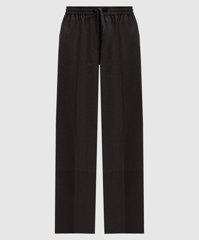Dark brown wool pants