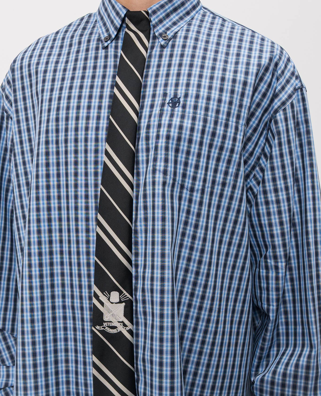 

Blue checkered shirt Vetements