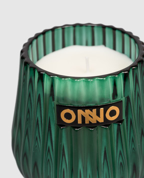 Onno Eclectic candle with Sage scent in a glass candle holder ONECCASA