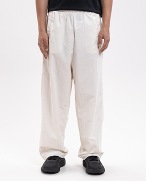 Vetements Ivory sweatpants with logo embroidery MH27TP104W