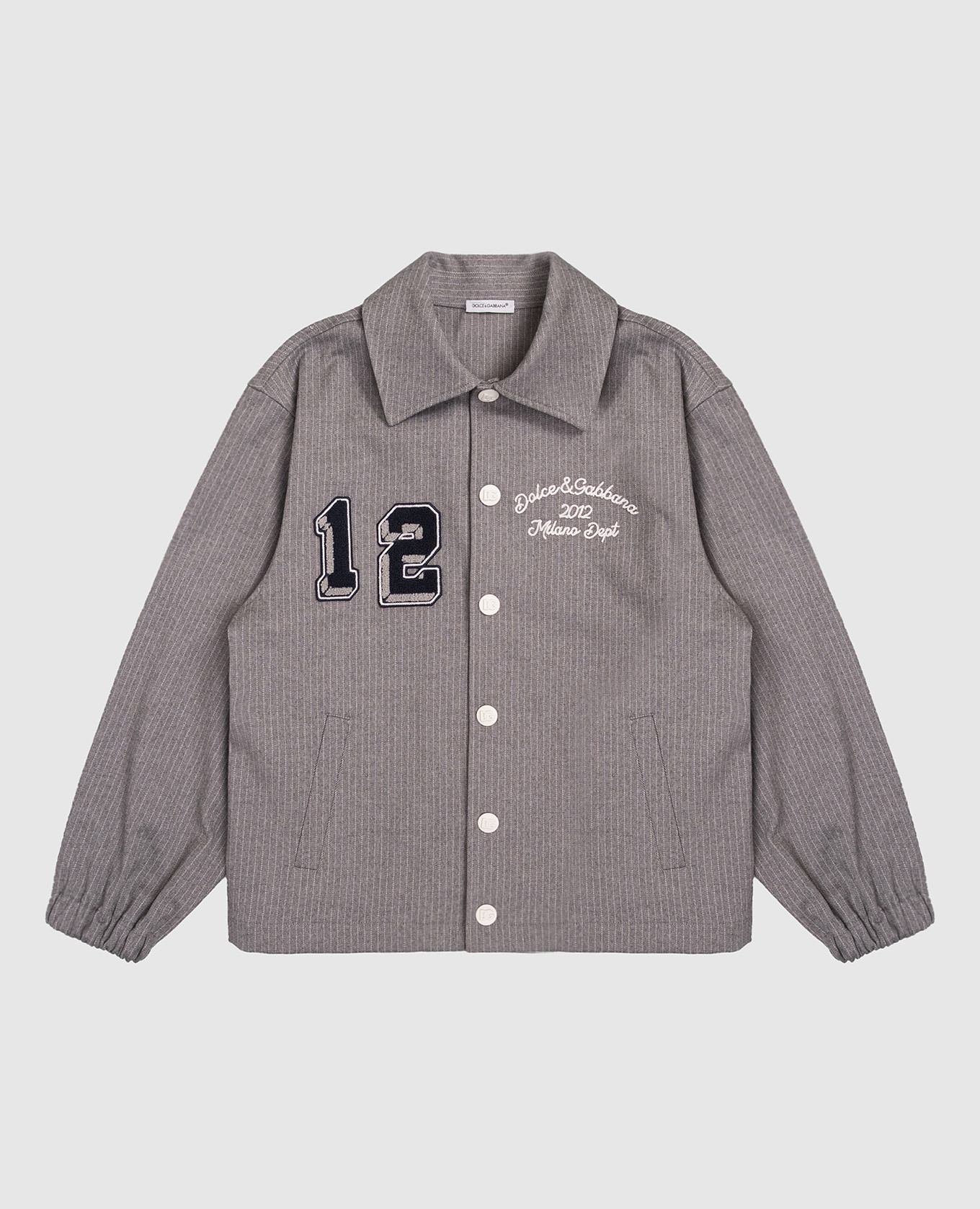 

Children's gray striped jacket Dolce&Gabbana, Grey