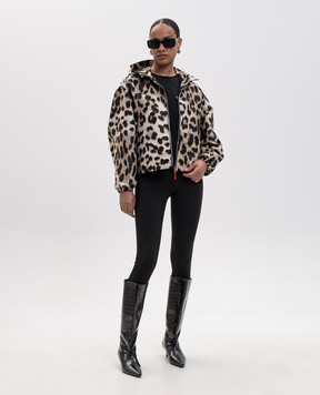 Givenchy Beige leopard print windbreaker BW00W716VJ