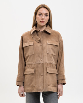 Babe Pay Pls Brown suede jacket 2610SUEDE