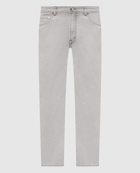 Peserico Grey jeans with logo patch R54717L95Q04953