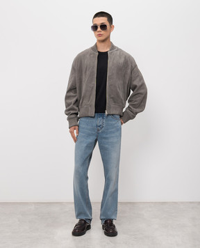 Ami Paris Gray suede jacket HJK152LH0059