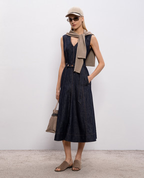 Brunello Cucinelli Blue denim dress MB125A5454