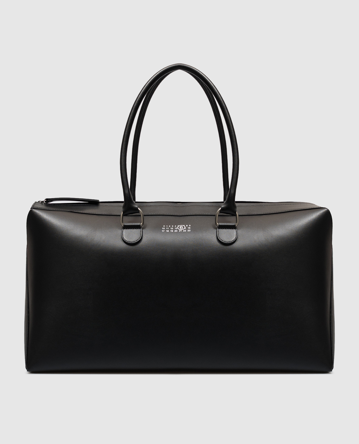 Black leather travel bag Bauletto Maison Margiela MM6