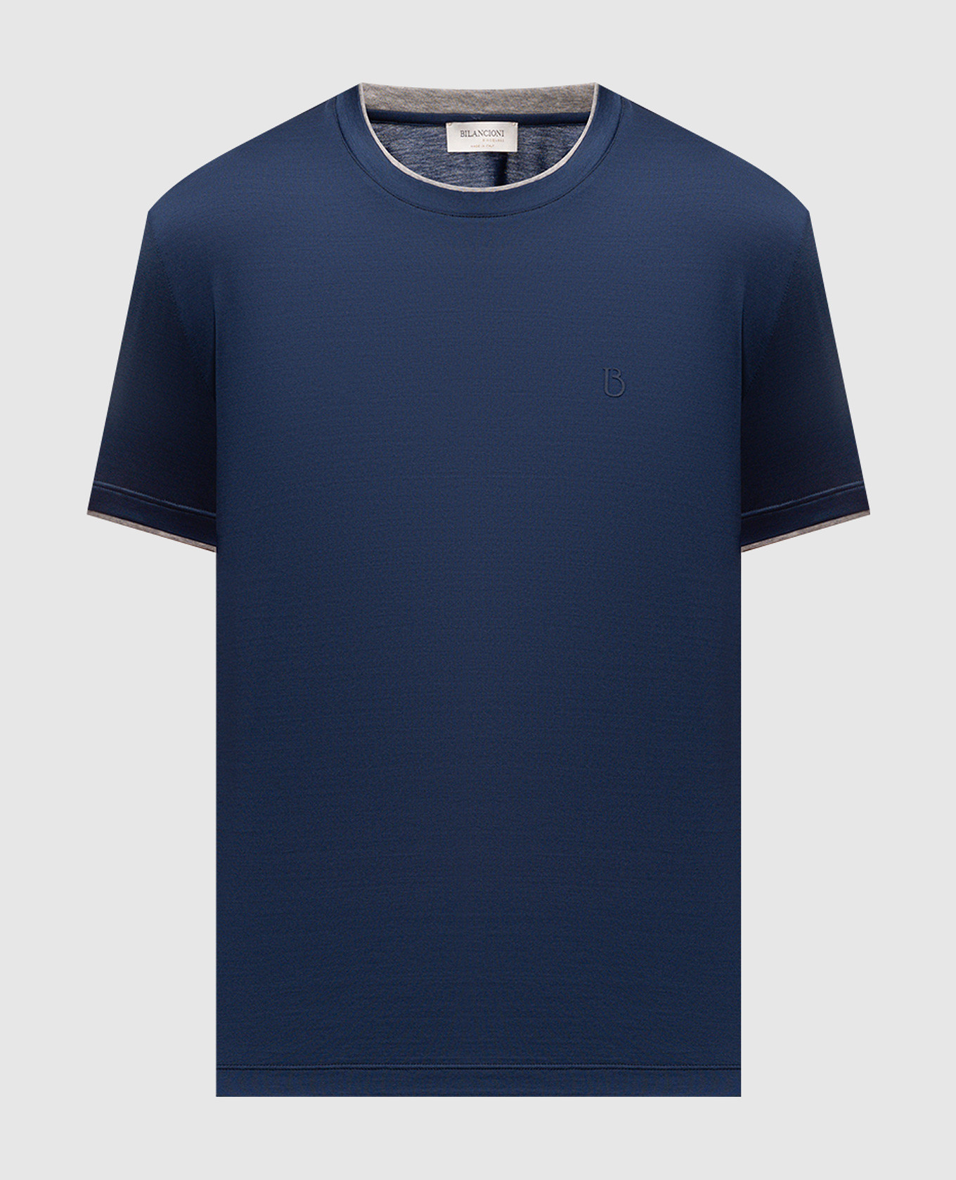 Blue layered T-shirt