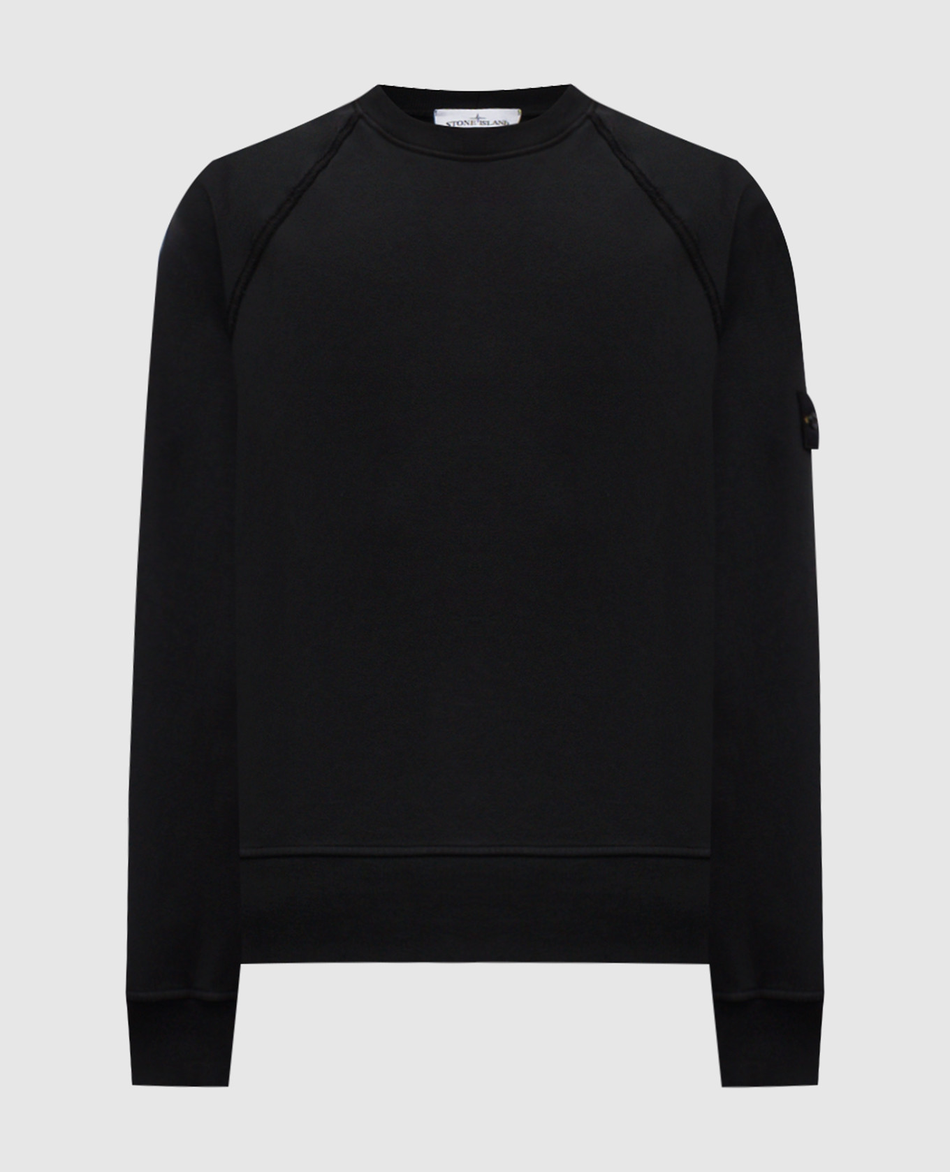 

Black sweatshirt with logo Stone Island