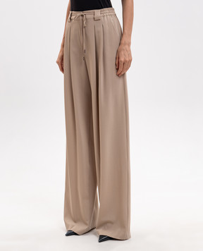 Ermanno Scervino Beige wool pants D492P361YXJ