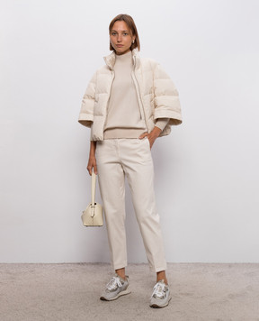 Peserico Beige wool, silk and cashmere sweater A99205F12A9283